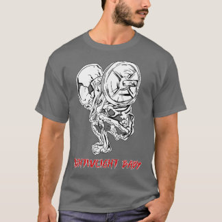 Lightweight Baby Skeleton Weightlifting Bodybuildi T-Shirt