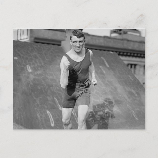 Lightweight Boxer Fred Welsh, early 1900s Postcard (Front)