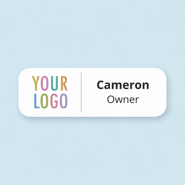 Lightweight Name Tag Badge with Logo Magnetic Pin (Creator Uploaded)