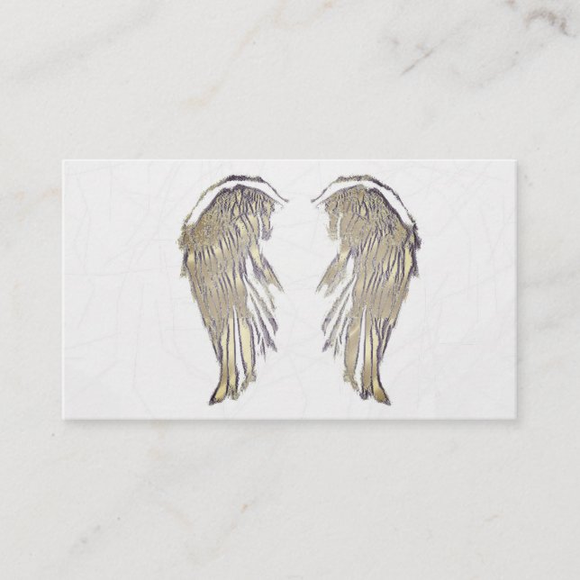 Lightworker Gold Marble Spiritual Business Cards (Front)