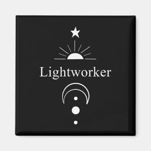 Lightworker Reiki Energy Healing New Age Meditate  Magnet