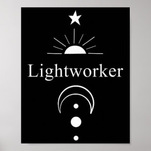 Lightworker Reiki Energy Healing New Age Meditate Poster