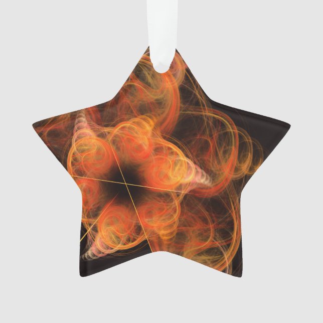Lightworks Abstract Art Acrylic Star Ornament (Front)