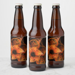 Lightworks Abstract Art Beer Bottle Label