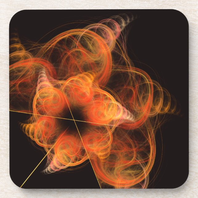 Lightworks Abstract Art Cork Coaster (Front)