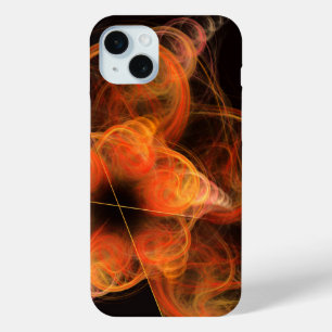 Lightworks Abstract Art Fractal of Fiery Energy iPhone 15 Mini Case