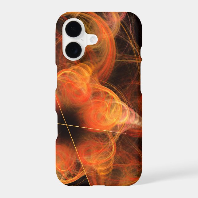 Lightworks Abstract Art Fractal of Fiery Energy iPhone Case (Back)