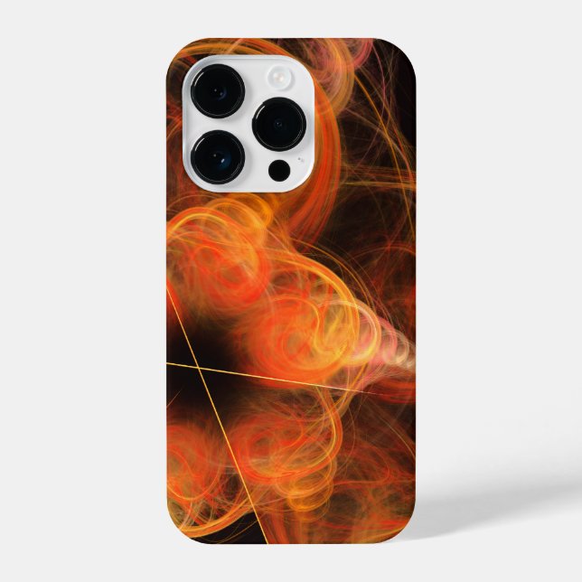 Lightworks Abstract Art Fractal of Fiery Energy iPhone Case (Back)