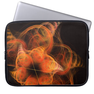Lightworks Abstract Art Fractal of Fiery Energy Laptop Sleeve