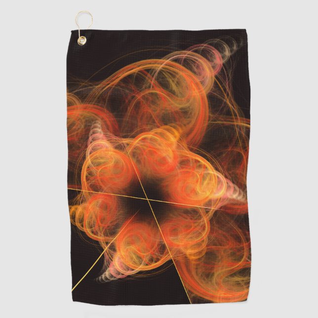 Lightworks Abstract Art Golf Towel (Front)