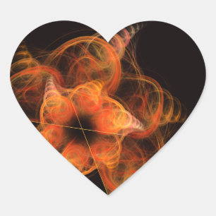 Lightworks Abstract Art Heart Sticker