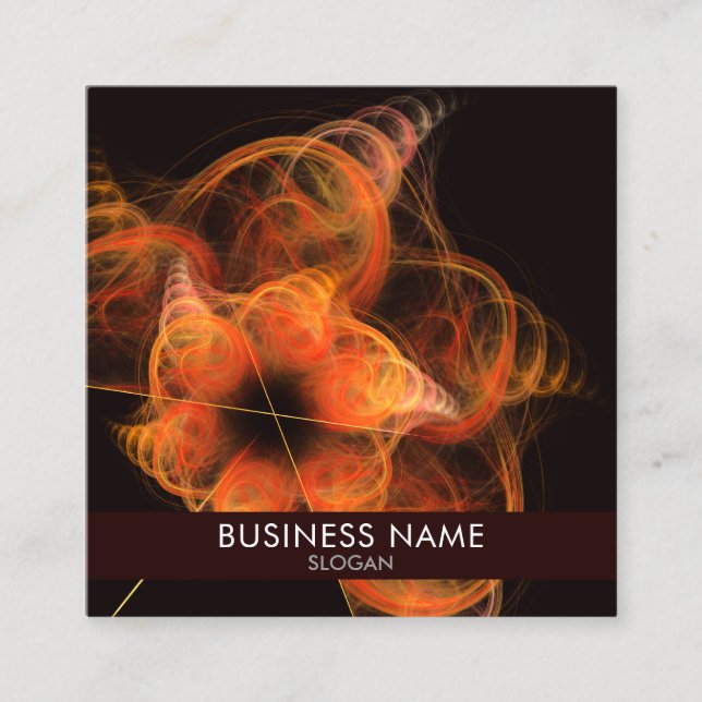 Lightworks Abstract Art Professional Square Business Card (Front)