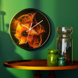 Lightworks Abstract Art Round Large Clock