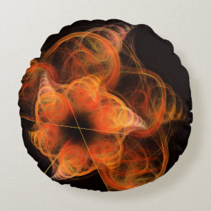 Lightworks Abstract Art Round Pillow