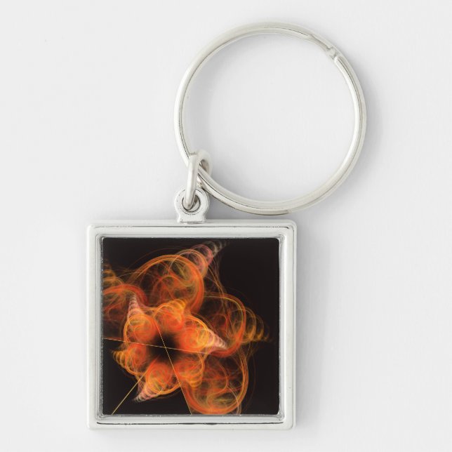 Lightworks Abstract Art Small Key Ring (Front)