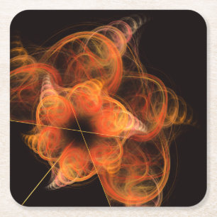 Lightworks Abstract Art Square Paper Coaster