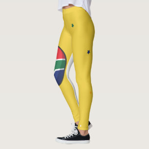 Ligin South Africa carry the country's flag. Leggings