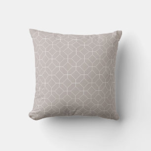 Ligth rose wood with white diamonds cushion