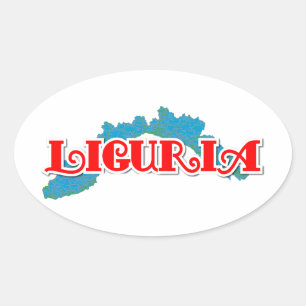 Liguria Oval Sticker