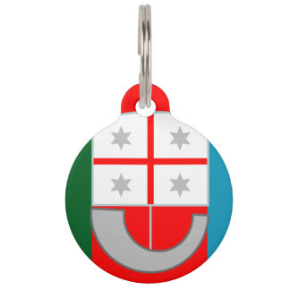 Liguria (Region of Italy) flag Pet Tag