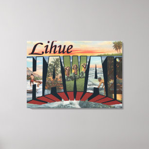 Lihue, HawaiiLarge Letter ScenesLihue, HI Canvas Print