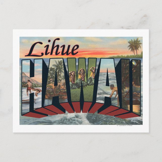 Lihue, HawaiiLarge Letter ScenesLihue, HI Postcard (Front)