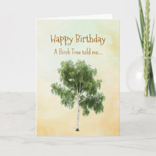 Like a Birch Tree Spirit  Birthday Personalities  Card