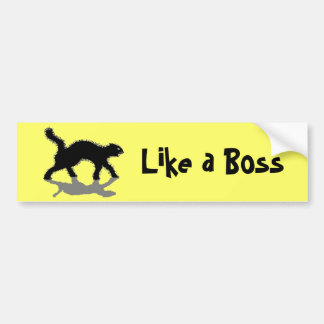 like a boss black cat  vol11 bumper sticker