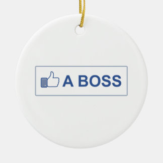 LIKE A BOSS CERAMIC TREE DECORATION