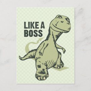 Like a Boss Dinosaur Postcard