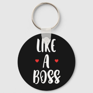 Like A Boss Hearts Key Ring