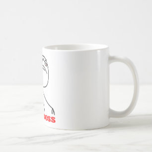 like a boss internet meme comic rage coffee mug