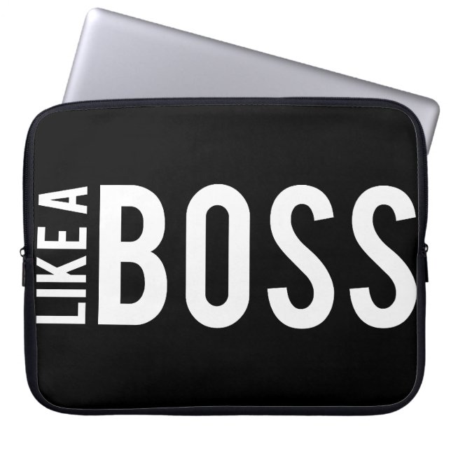 LIKE a BOSS Laptop Sleeve (Front)