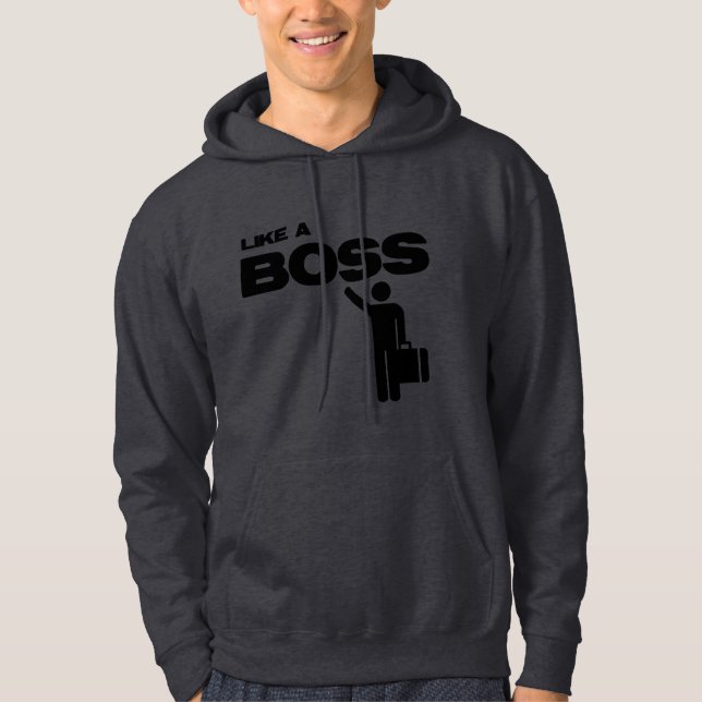 Like a boss meme hoodie (Front)