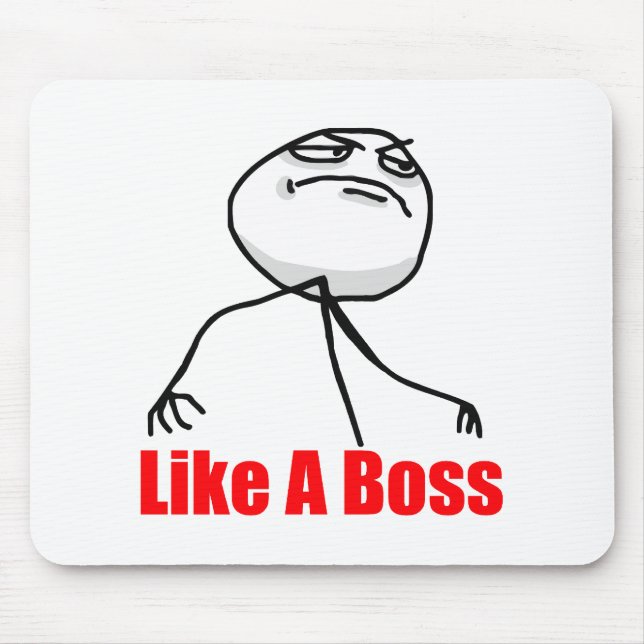Like a Boss Mouse Mat (Front)