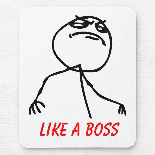 Like a Boss Mouse Mat (Front)