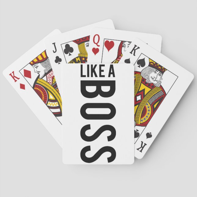 LIKE a BOSS Playing Cards (Back)
