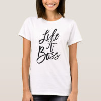 Like a Boss Popular Quote Black Typography