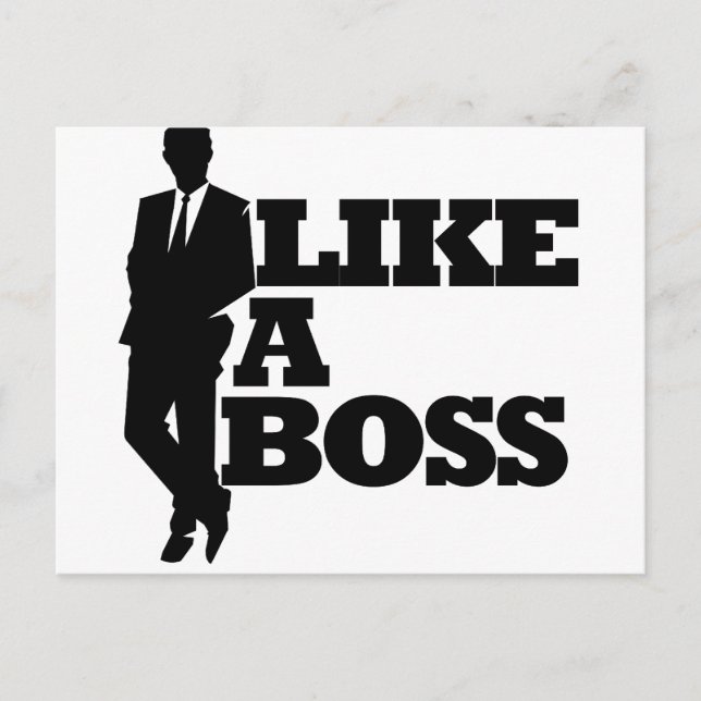 Like a Boss Postcard (Front)