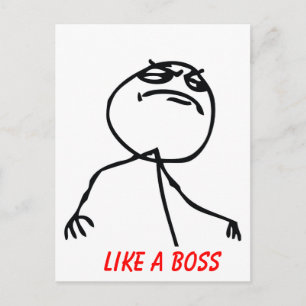Like a Boss Postcard