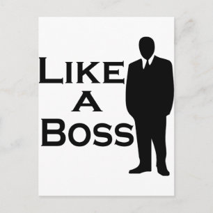 Like a Boss Postcard