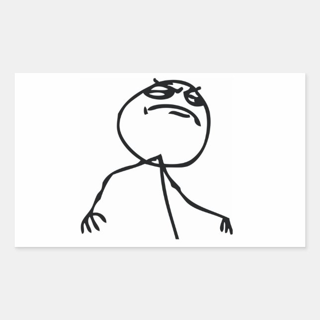 Like a Boss Rectangular Sticker (Front)