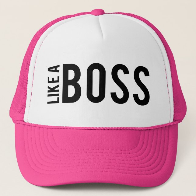 LIKE a BOSS Trucker Hat (Front)