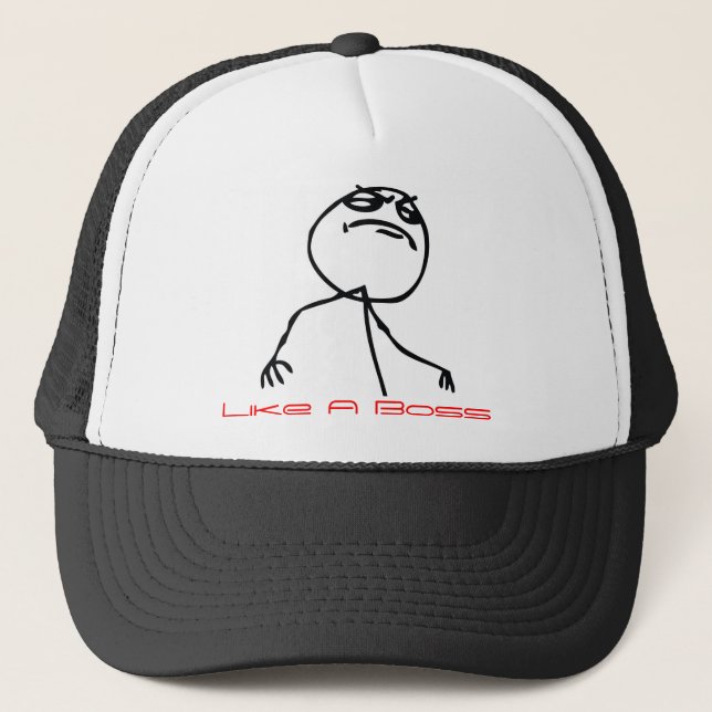 Like a Boss Trucker Hat (Front)