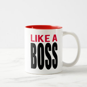 Like A Boss Two-Tone Coffee Mug
