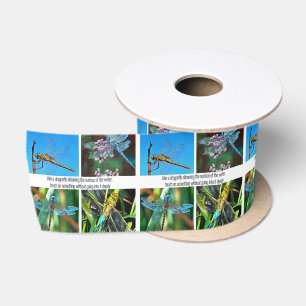 Like A Dragonfly Skimming The Surface Of The Water Satin Ribbon