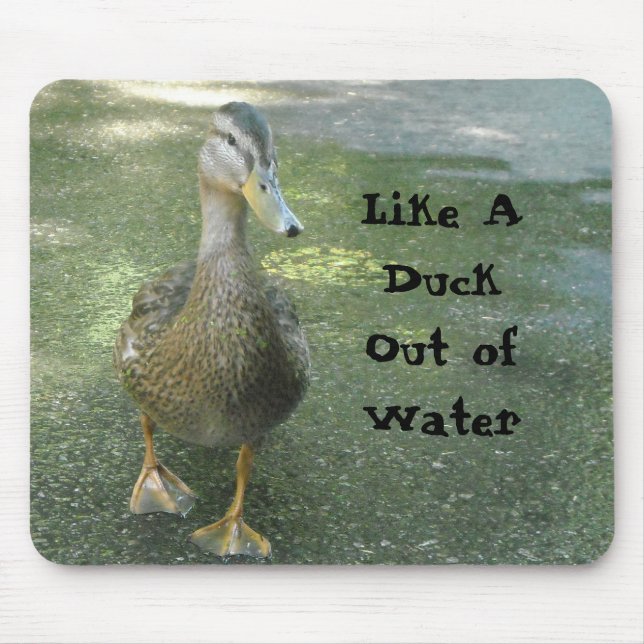Like A Duck Out of Water Mouse Mat (Front)