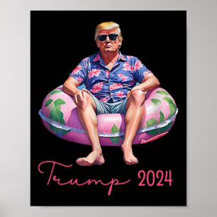 Like A Felon Funny Trump Summer 2024 2 Sided 1  Poster