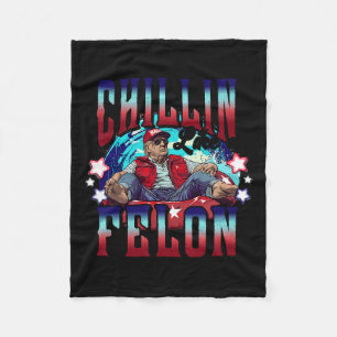 Like A Felon Trump President 2024 Take America Bac Fleece Blanket