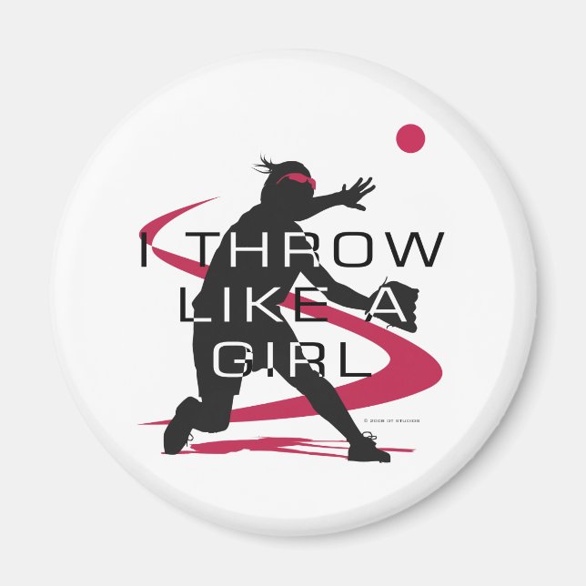 Like a girl D Magnet (Front)